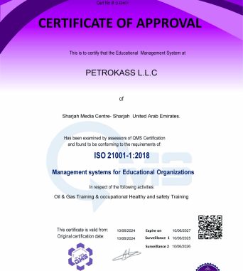 PETROKASS Achieves 21001:2018 Quality Certificate