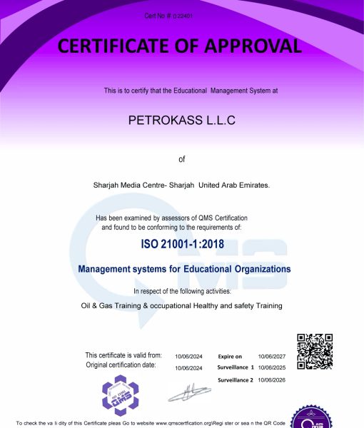 PETROKASS Achieves 21001:2018 Quality Certificate